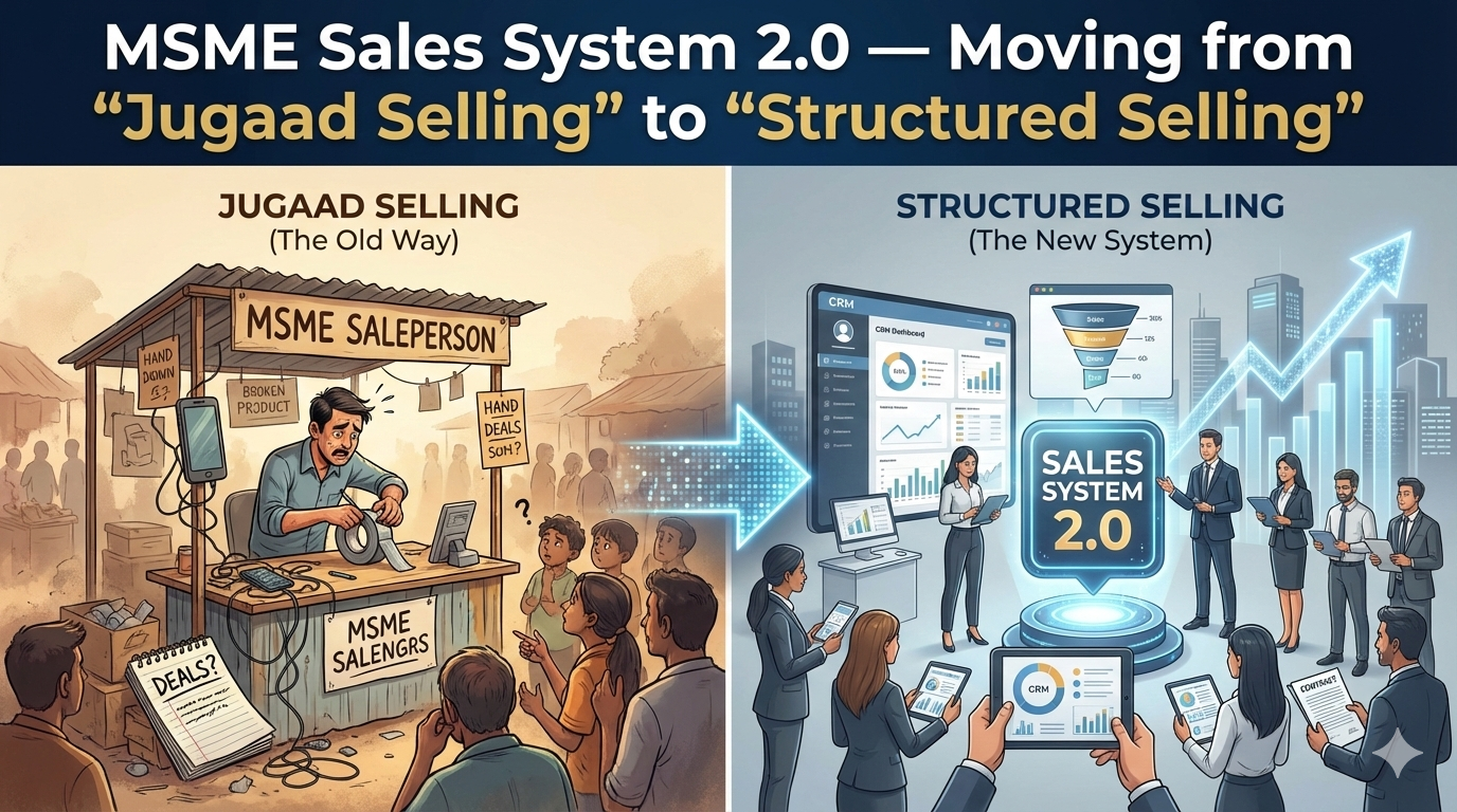 MSME Sales System 2.0: Moving from "Jugaad Selling" to "Structured Selling"